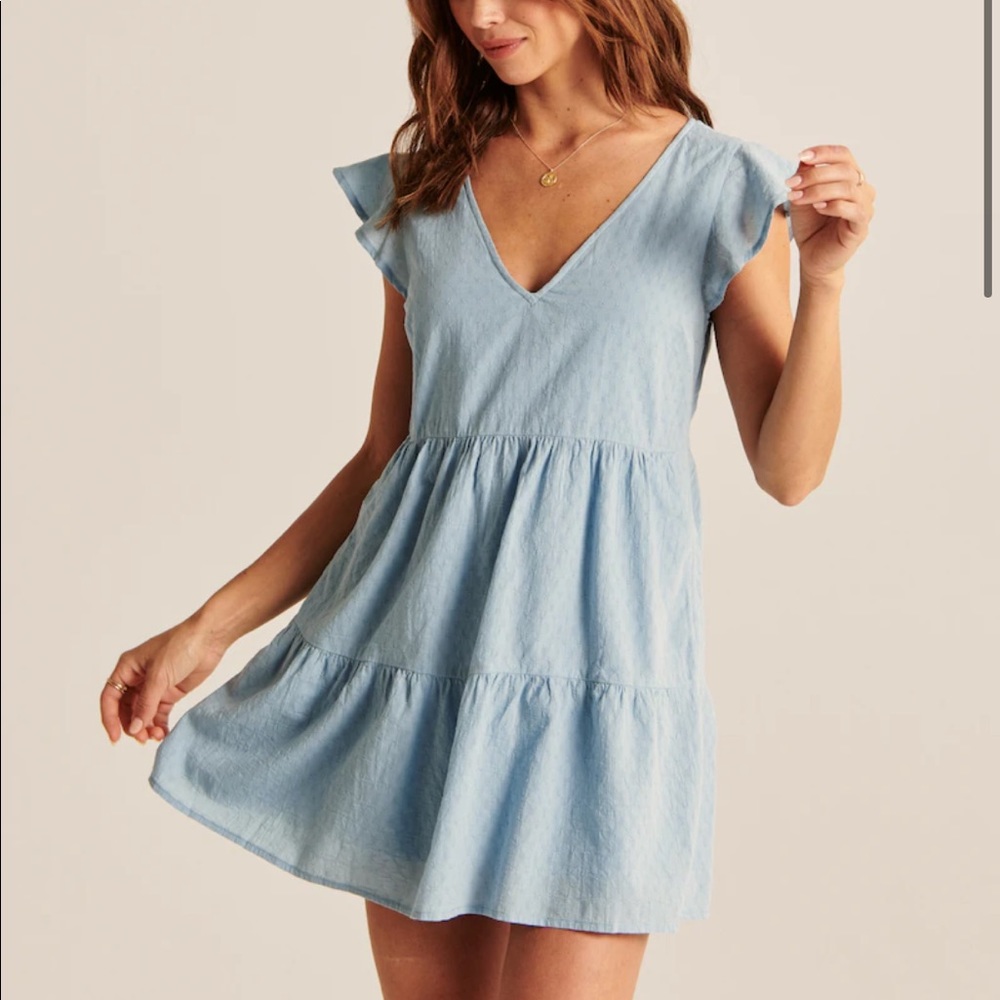 Abercrombie & Fitch Ruffle Mini Dress